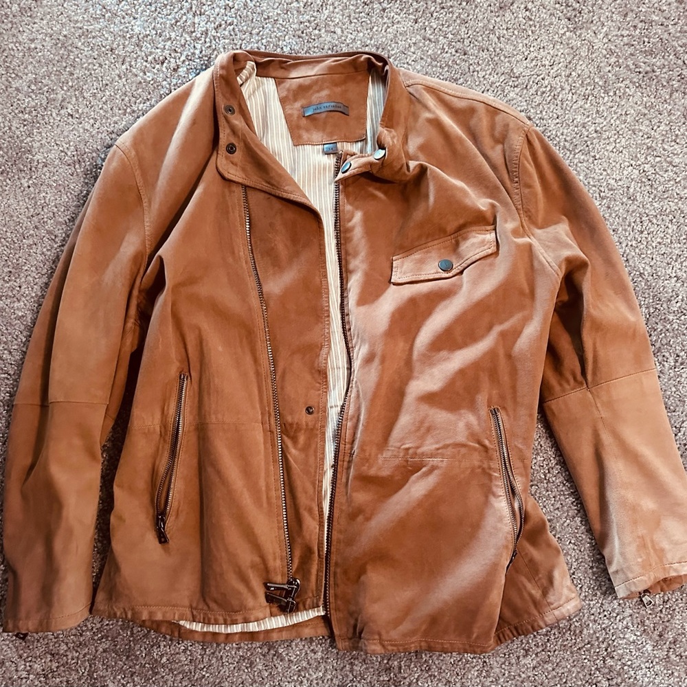 John Varvatos Collection size 54 Suede